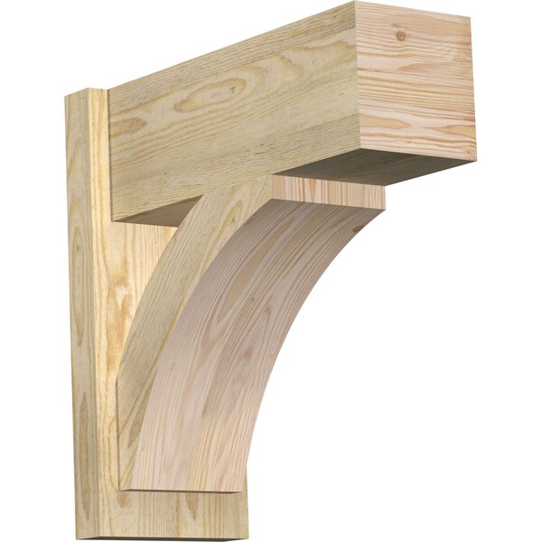Ekena Millwork Thorton Block Rough Sawn Outlooker, Douglas Fir, 8"W x 20"D x 20"H OUT08X20X20THR05RDF - main
